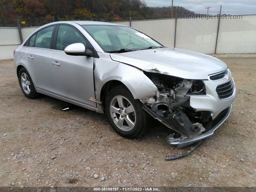 2015 Chevrolet Cruze 1lt Auto Silver vin: 1G1PC5SB9F7189435