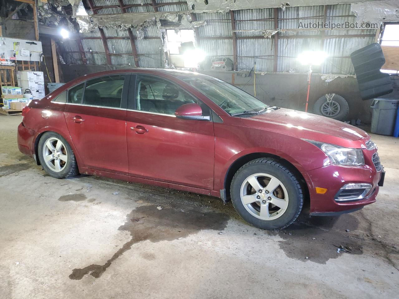 2015 Chevrolet Cruze Lt Burgundy vin: 1G1PC5SB9F7206895