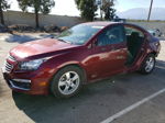 2015 Chevrolet Cruze Lt Burgundy vin: 1G1PC5SB9F7271049