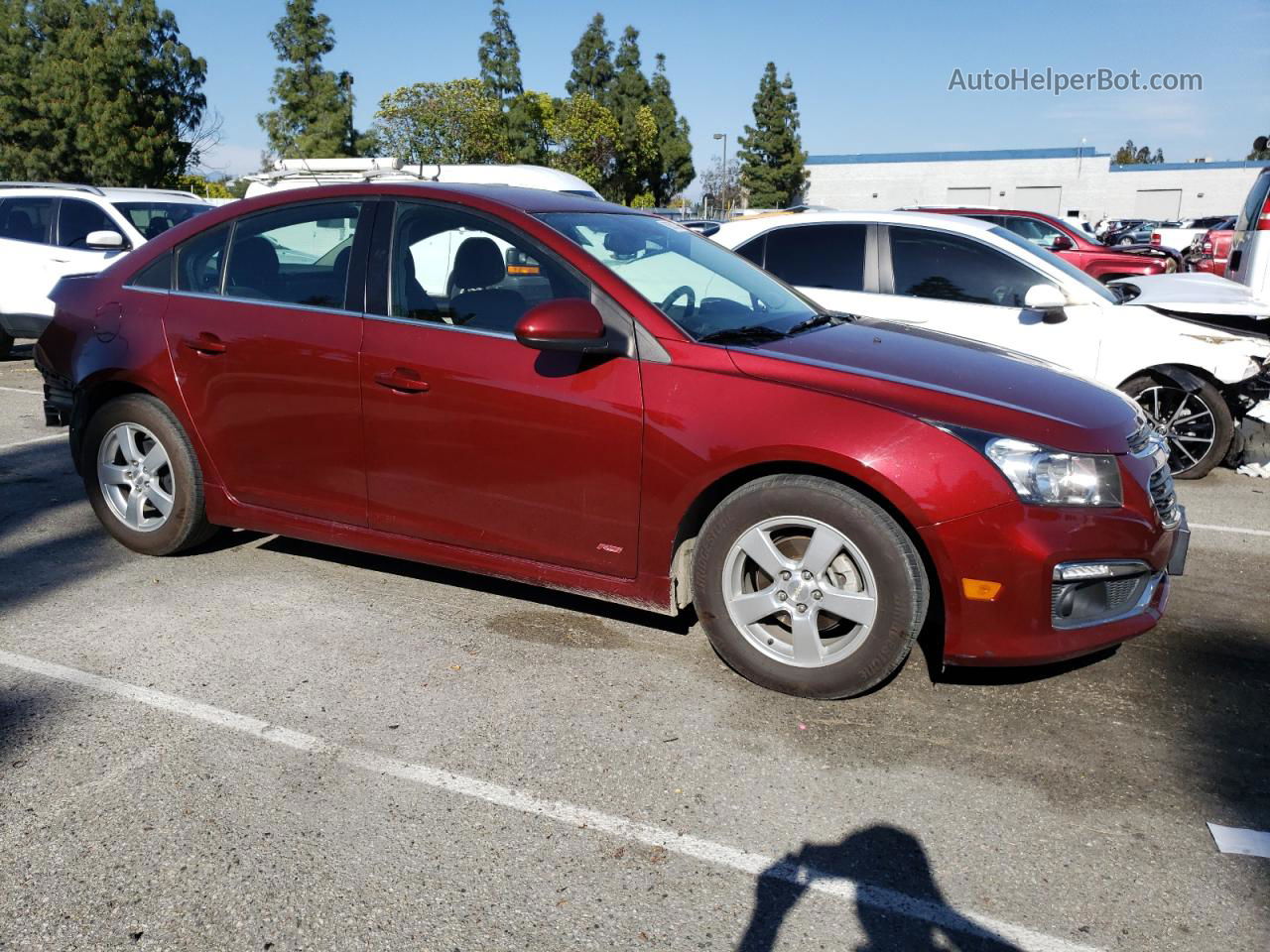 2015 Chevrolet Cruze Lt Burgundy vin: 1G1PC5SB9F7271049