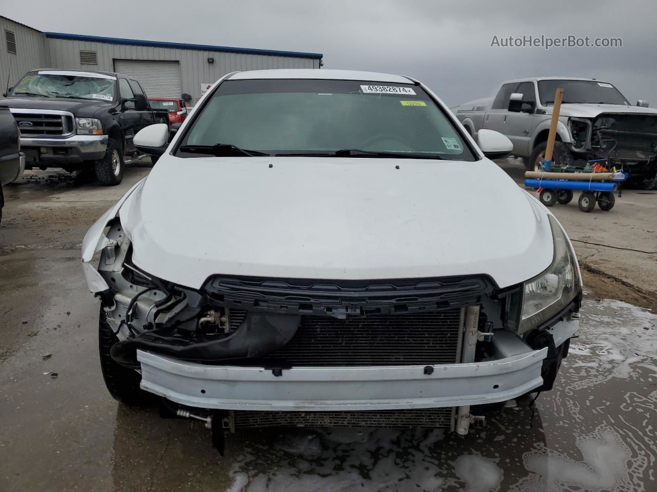 2015 Chevrolet Cruze Lt White vin: 1G1PC5SB9F7276428