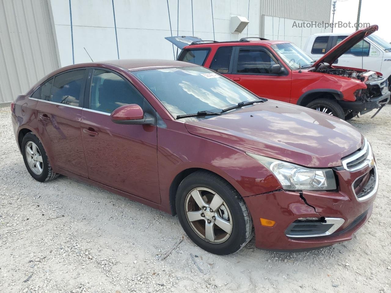 2015 Chevrolet Cruze Lt Maroon vin: 1G1PC5SB9F7276588