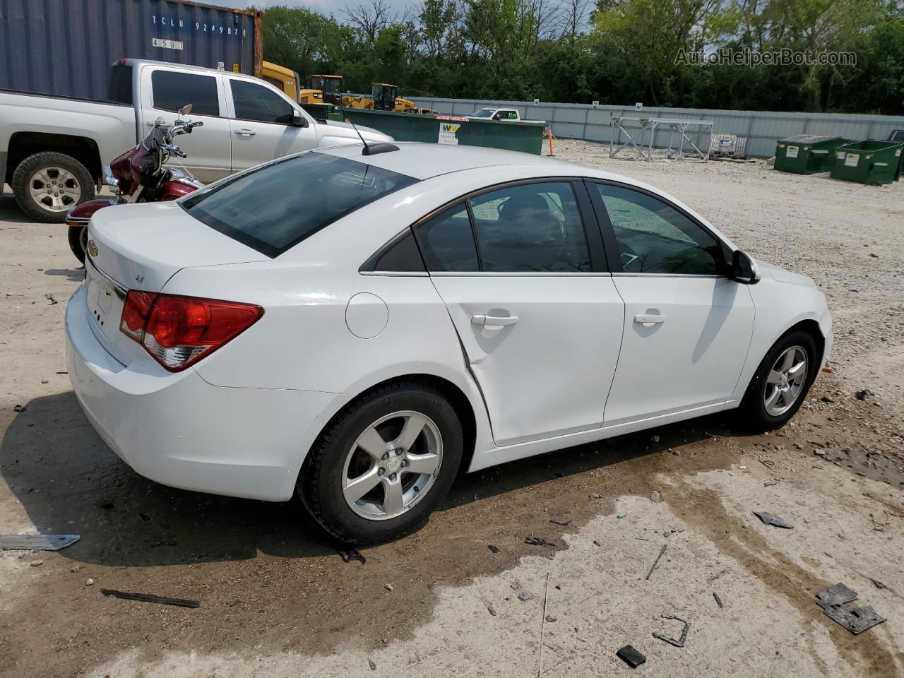 2015 Chevrolet Cruze Lt White vin: 1G1PC5SB9F7287929