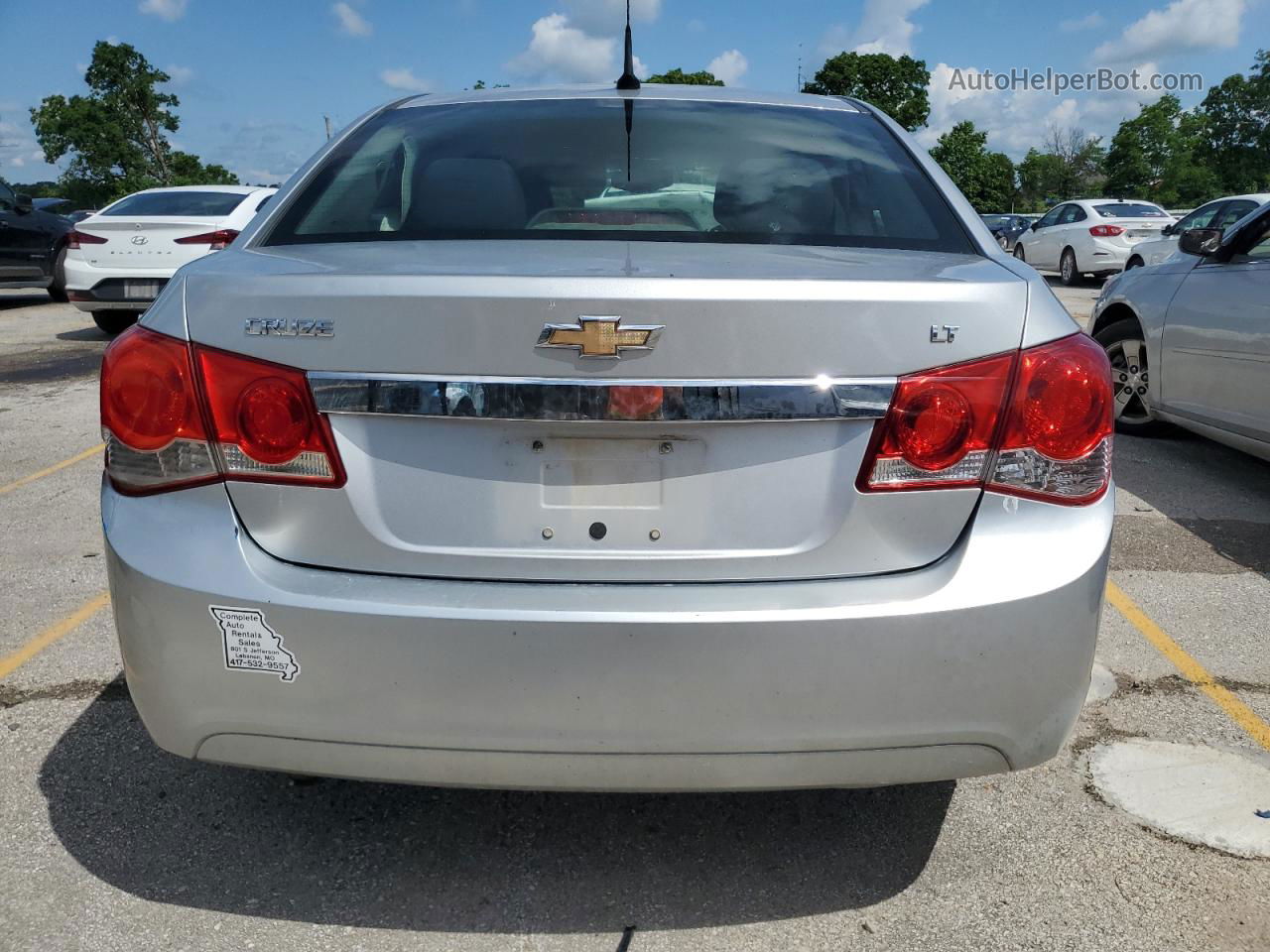 2013 Chevrolet Cruze Lt Silver vin: 1G1PC5SBXD7157882