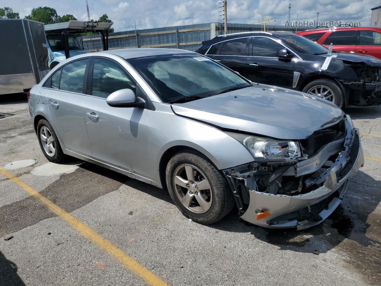 2013 Chevrolet Cruze Lt Silver vin: 1G1PC5SBXD7157882