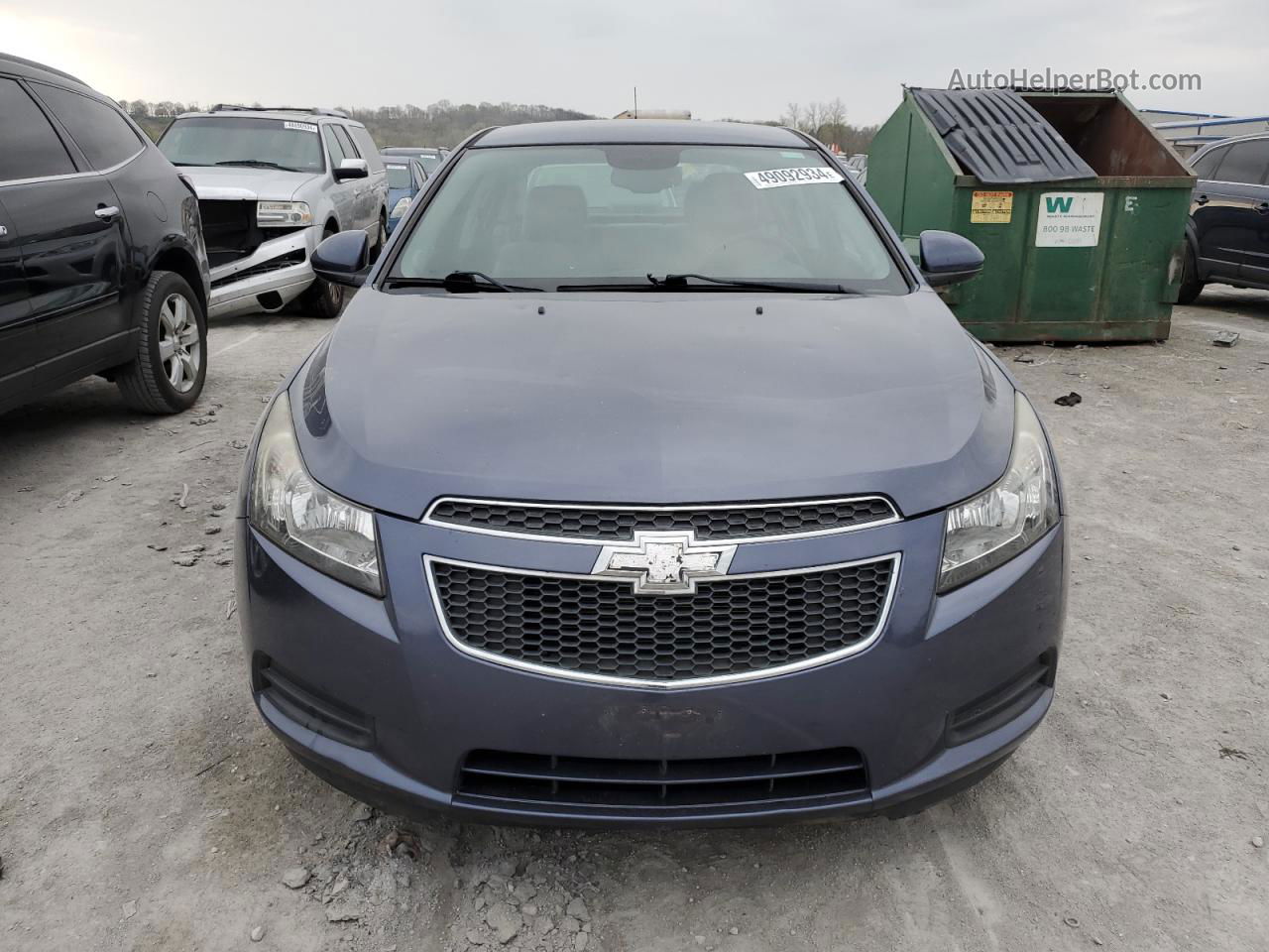 2013 Chevrolet Cruze Lt Blue vin: 1G1PC5SBXD7213156