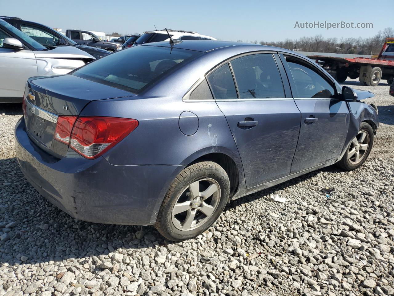 2013 Chevrolet Cruze Lt Blue vin: 1G1PC5SBXD7232385