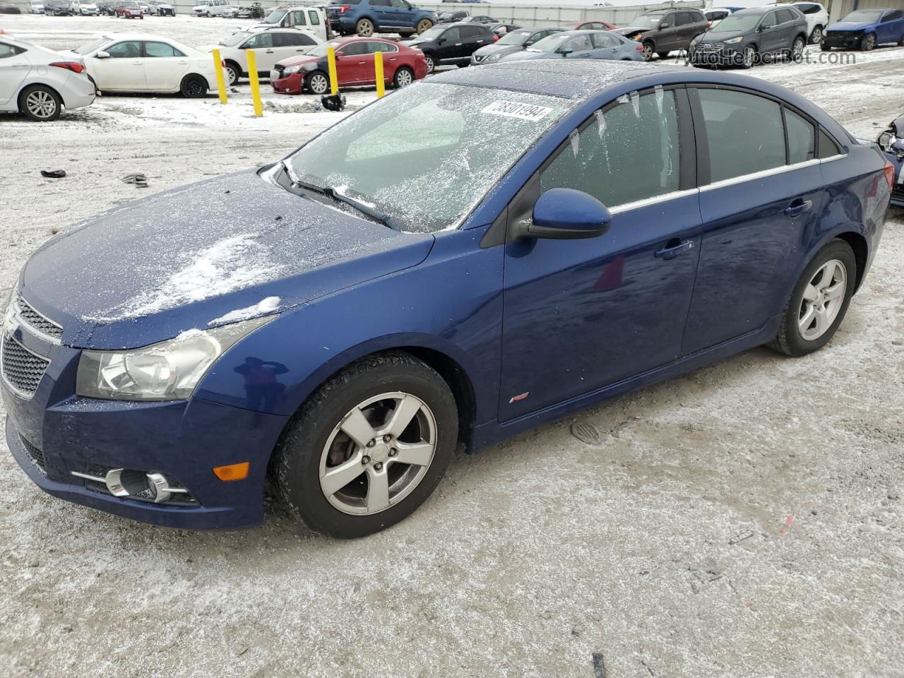 2013 Chevrolet Cruze Lt Blue vin: 1G1PC5SBXD7265905