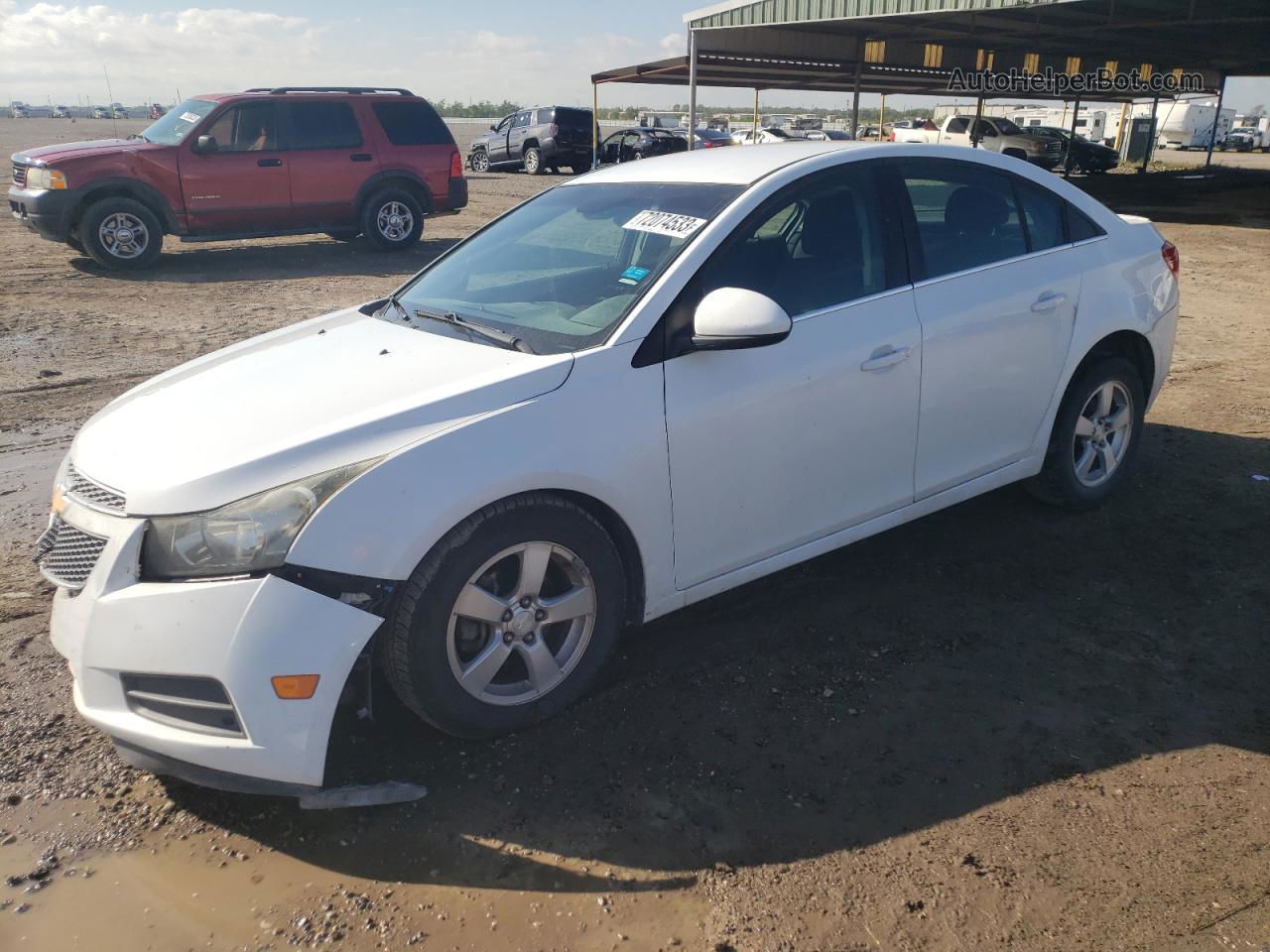 2014 Chevrolet Cruze Lt Белый vin: 1G1PC5SBXE7155616