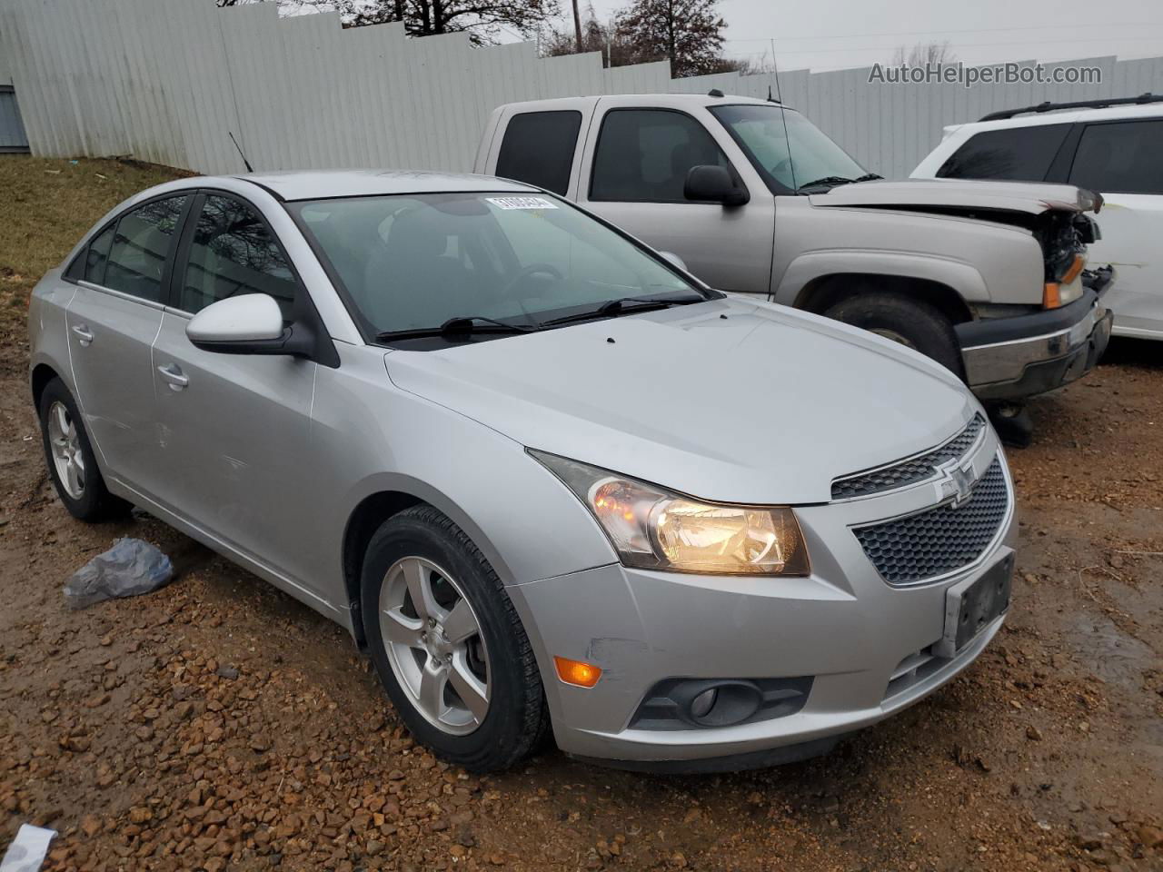 2014 Chevrolet Cruze Lt Silver vin: 1G1PC5SBXE7226510