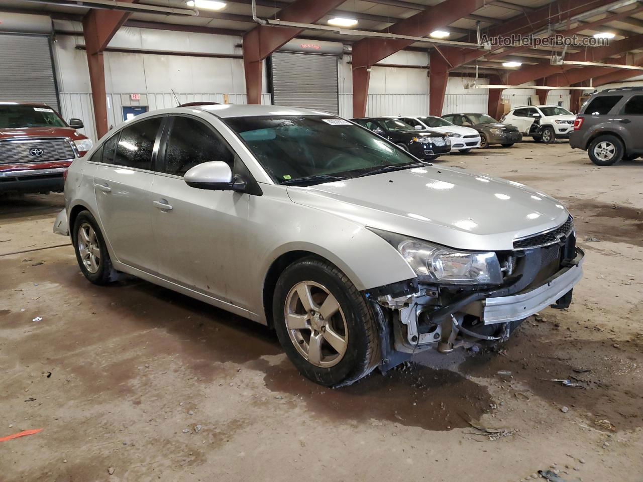 2014 Chevrolet Cruze Lt Silver vin: 1G1PC5SBXE7226779