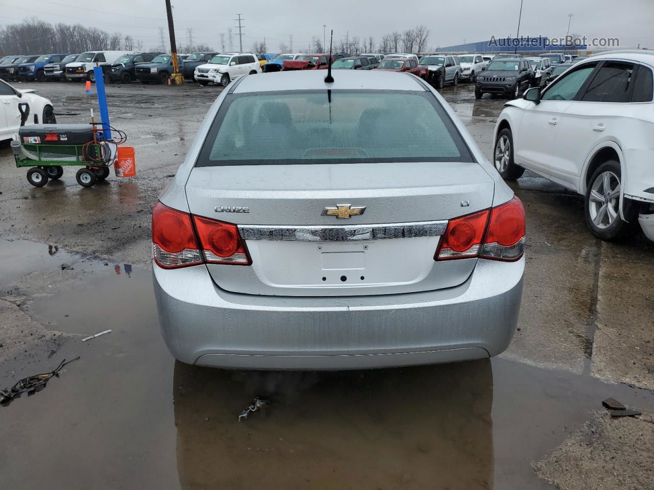 2014 Chevrolet Cruze Lt Silver vin: 1G1PC5SBXE7233456