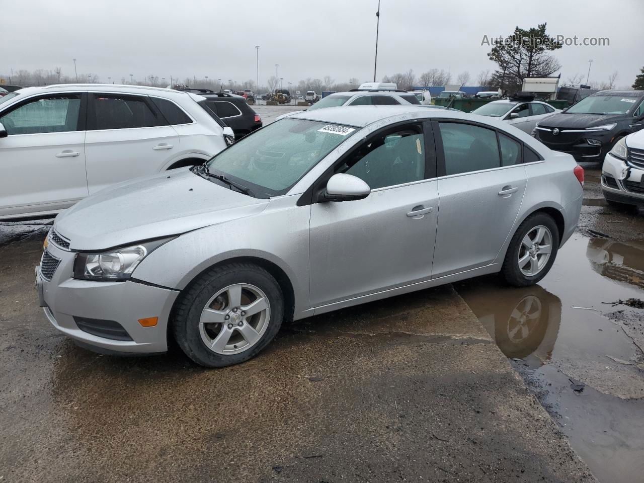 2014 Chevrolet Cruze Lt Silver vin: 1G1PC5SBXE7233456