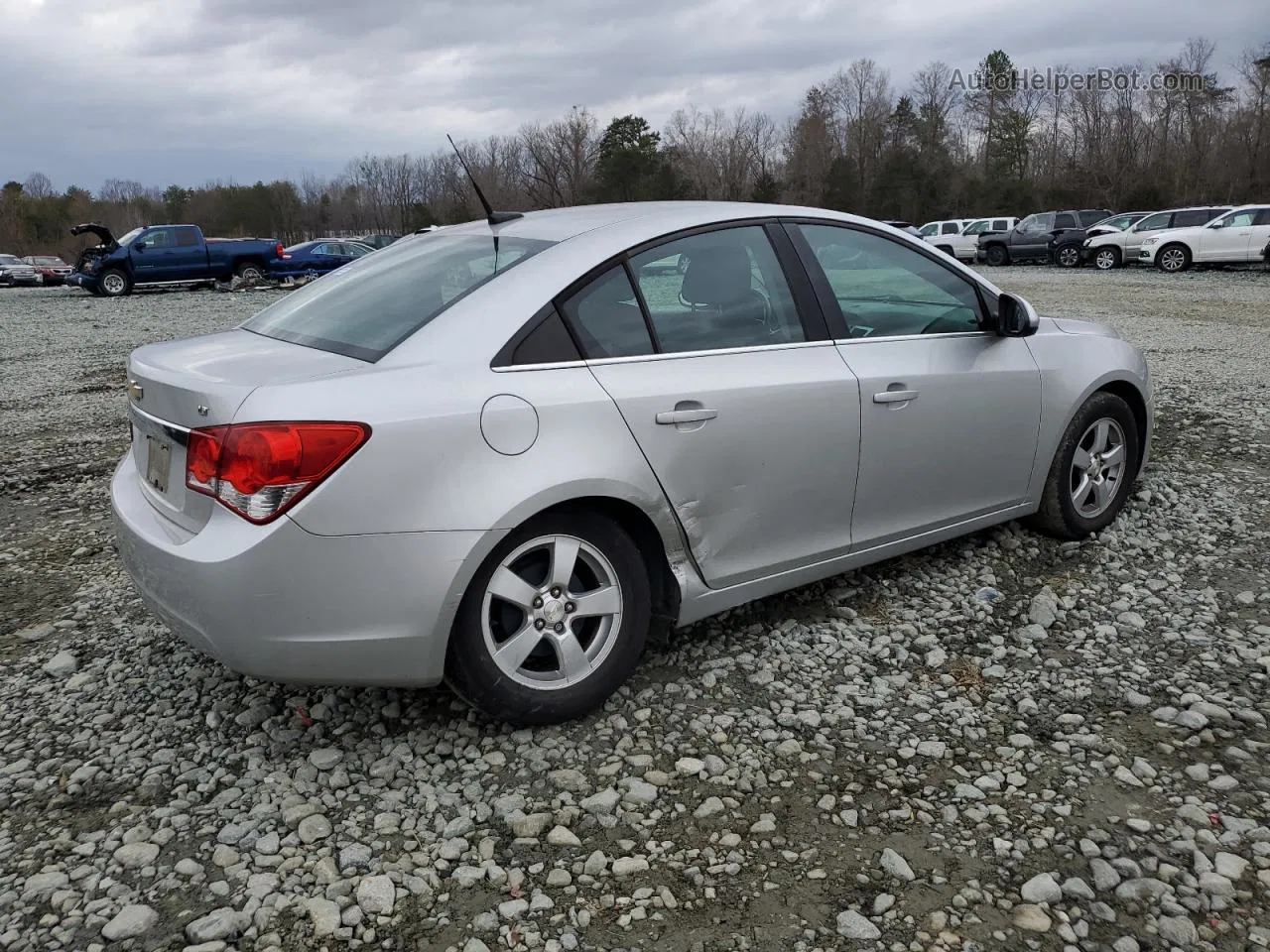 2014 Chevrolet Cruze Lt Silver vin: 1G1PC5SBXE7402004