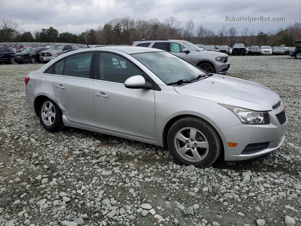 2014 Chevrolet Cruze Lt Silver vin: 1G1PC5SBXE7402004