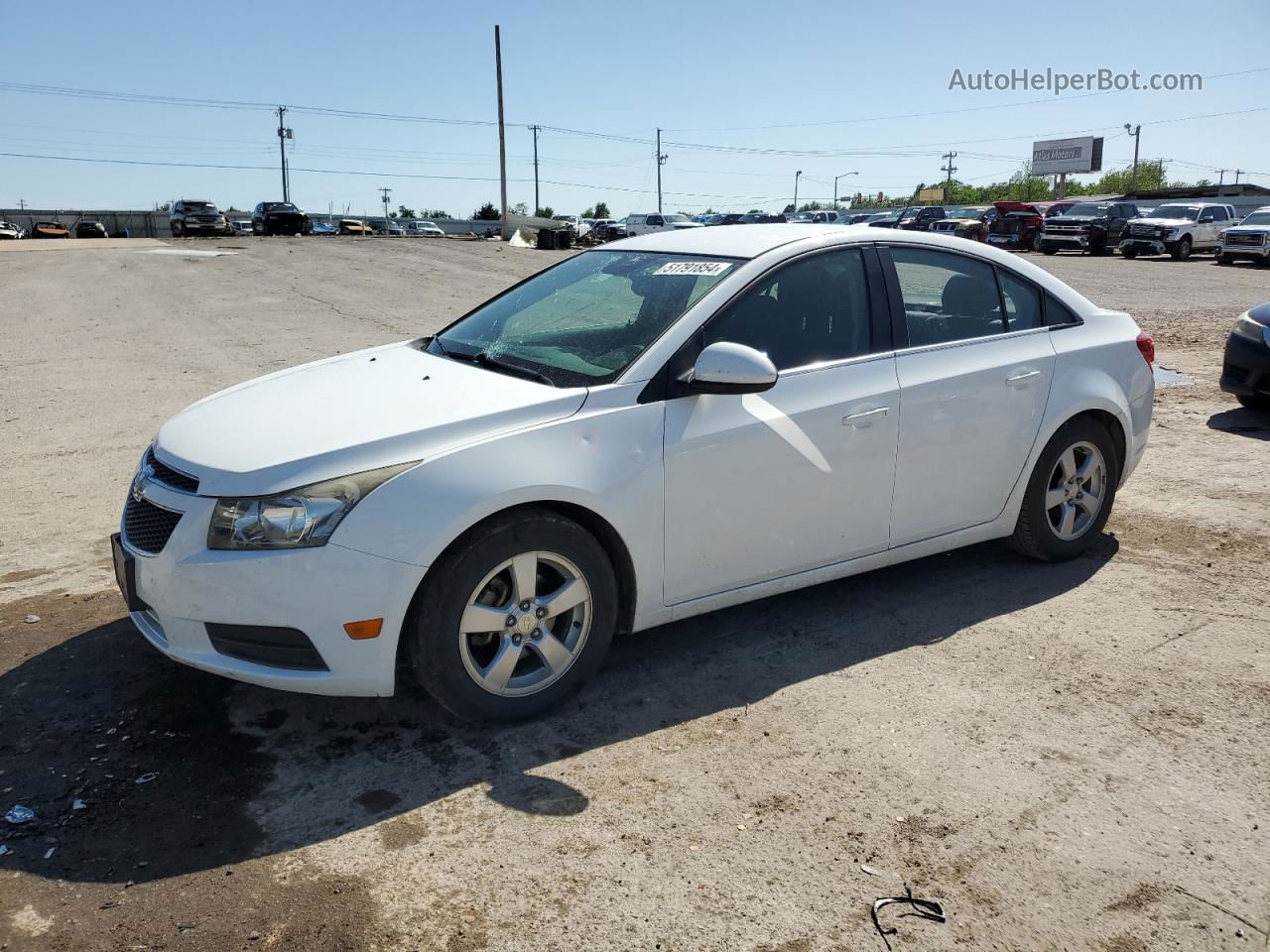 2014 Chevrolet Cruze Lt Белый vin: 1G1PC5SBXE7430112