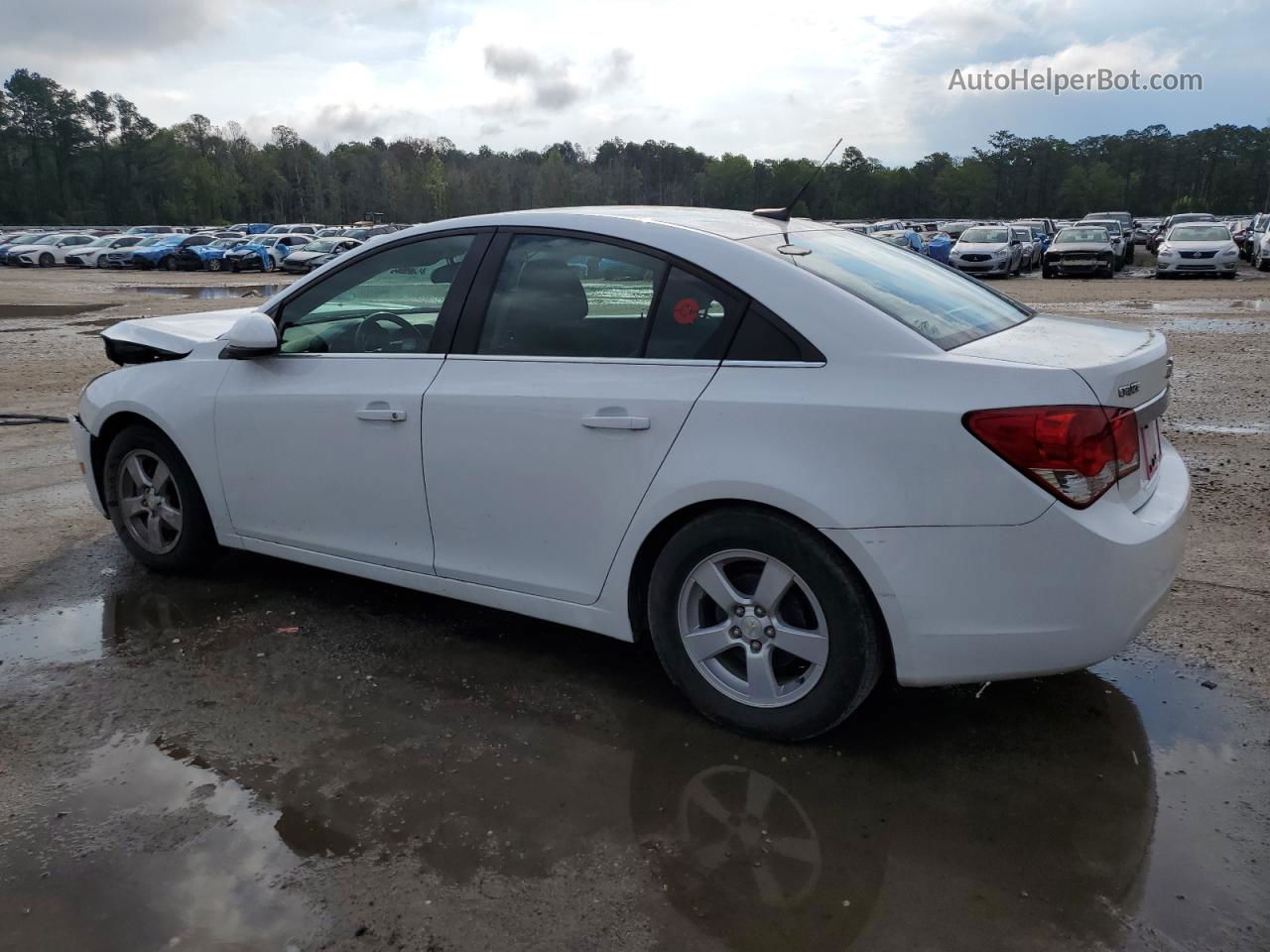 2014 Chevrolet Cruze Lt White vin: 1G1PC5SBXE7454099