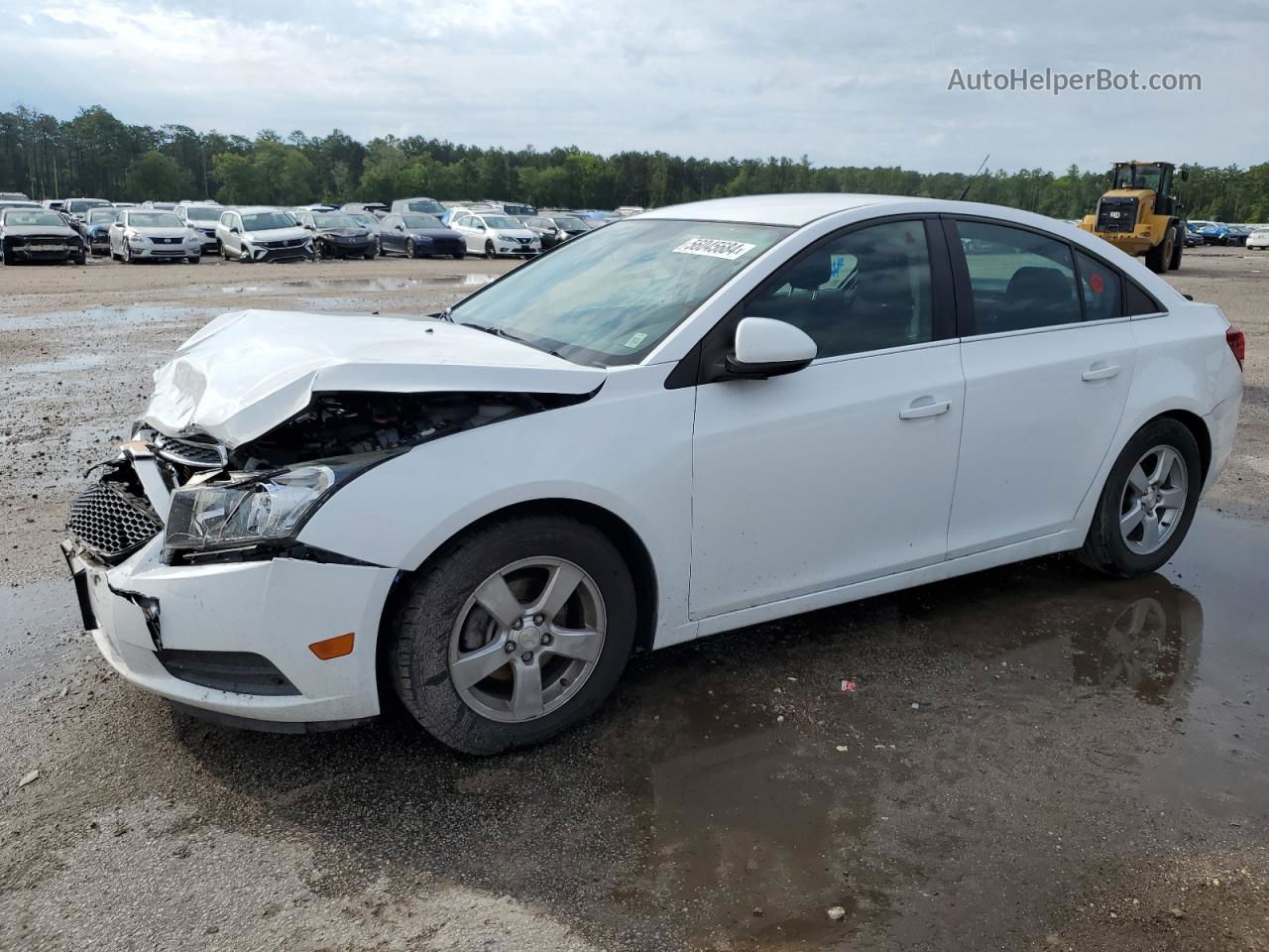 2014 Chevrolet Cruze Lt White vin: 1G1PC5SBXE7454099