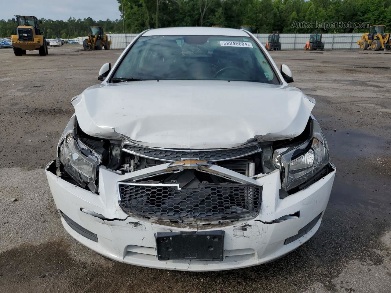 2014 Chevrolet Cruze Lt White vin: 1G1PC5SBXE7454099