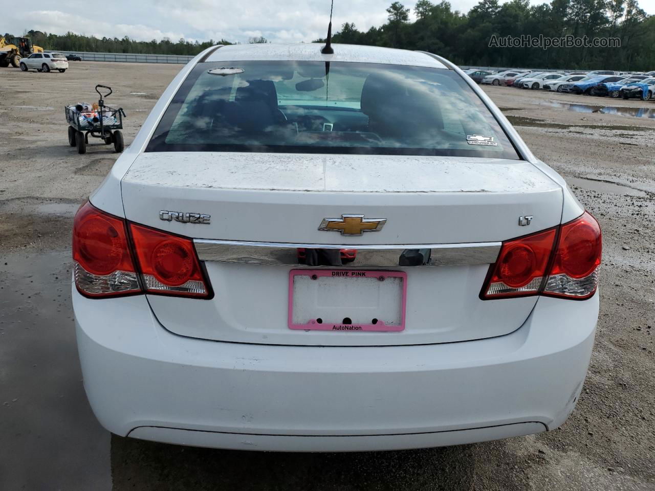 2014 Chevrolet Cruze Lt White vin: 1G1PC5SBXE7454099