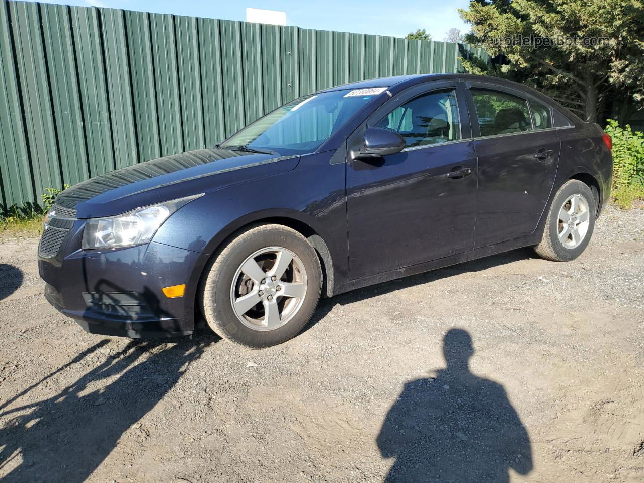 2014 Chevrolet Cruze Lt Blue vin: 1G1PC5SBXE7477205