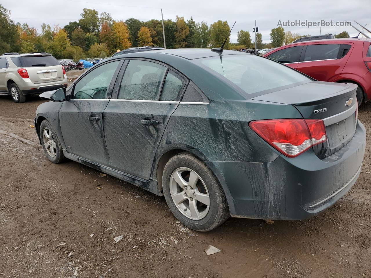 2014 Chevrolet Cruze Lt Зеленый vin: 1G1PC5SBXE7486924