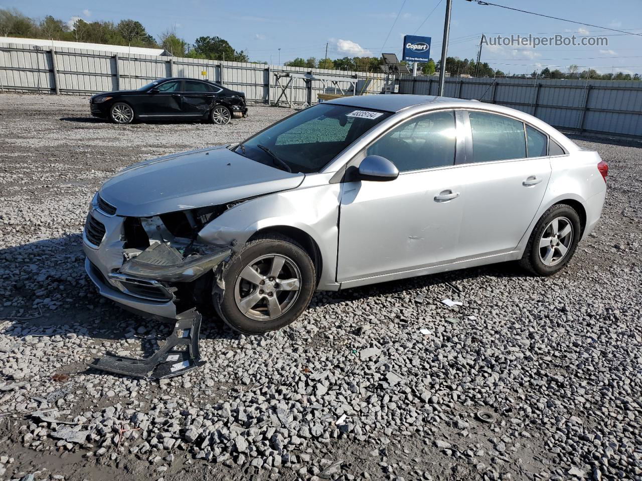 2015 Chevrolet Cruze Lt Silver vin: 1G1PC5SBXF7132483