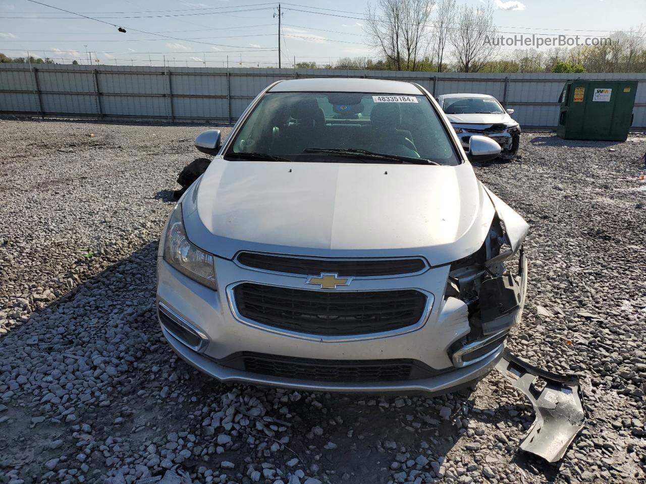 2015 Chevrolet Cruze Lt Silver vin: 1G1PC5SBXF7132483