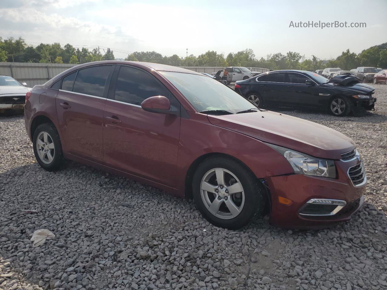 2015 Chevrolet Cruze Lt Maroon vin: 1G1PC5SBXF7136095