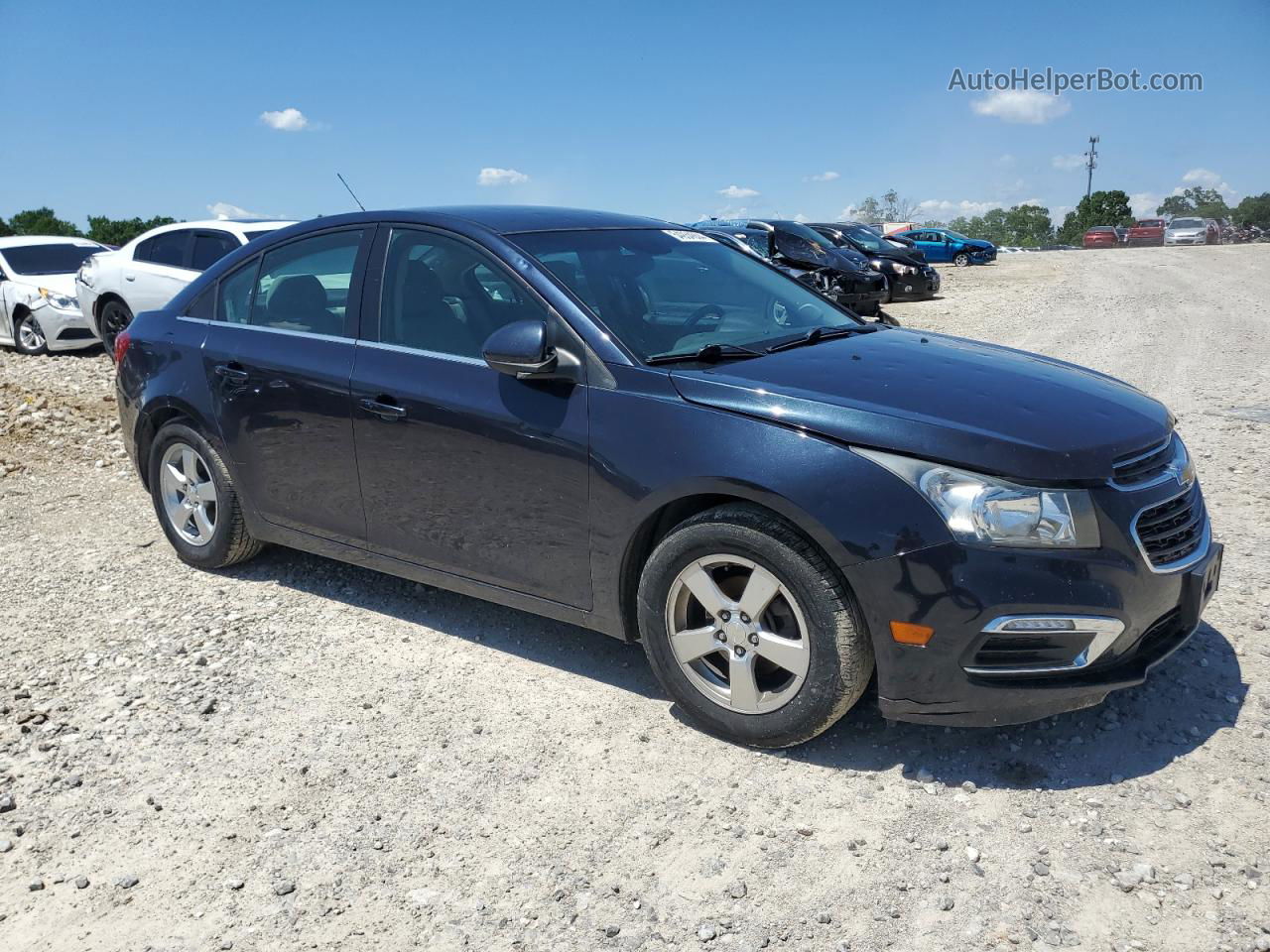 2015 Chevrolet Cruze Lt Blue vin: 1G1PC5SBXF7159473