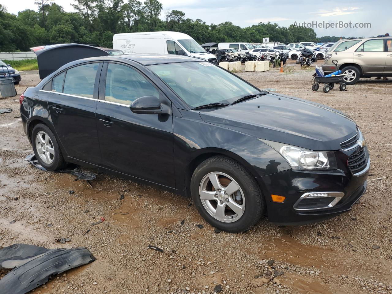 2015 Chevrolet Cruze Lt Black vin: 1G1PC5SBXF7170201