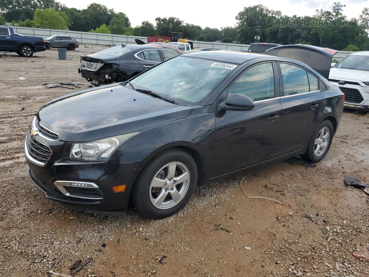 2015 Chevrolet Cruze Lt Black vin: 1G1PC5SBXF7170201