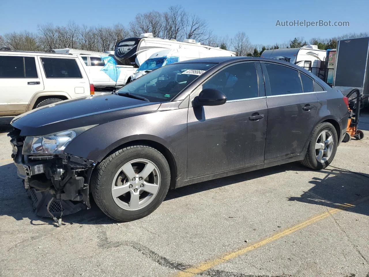 2015 Chevrolet Cruze Lt Gray vin: 1G1PC5SBXF7174524