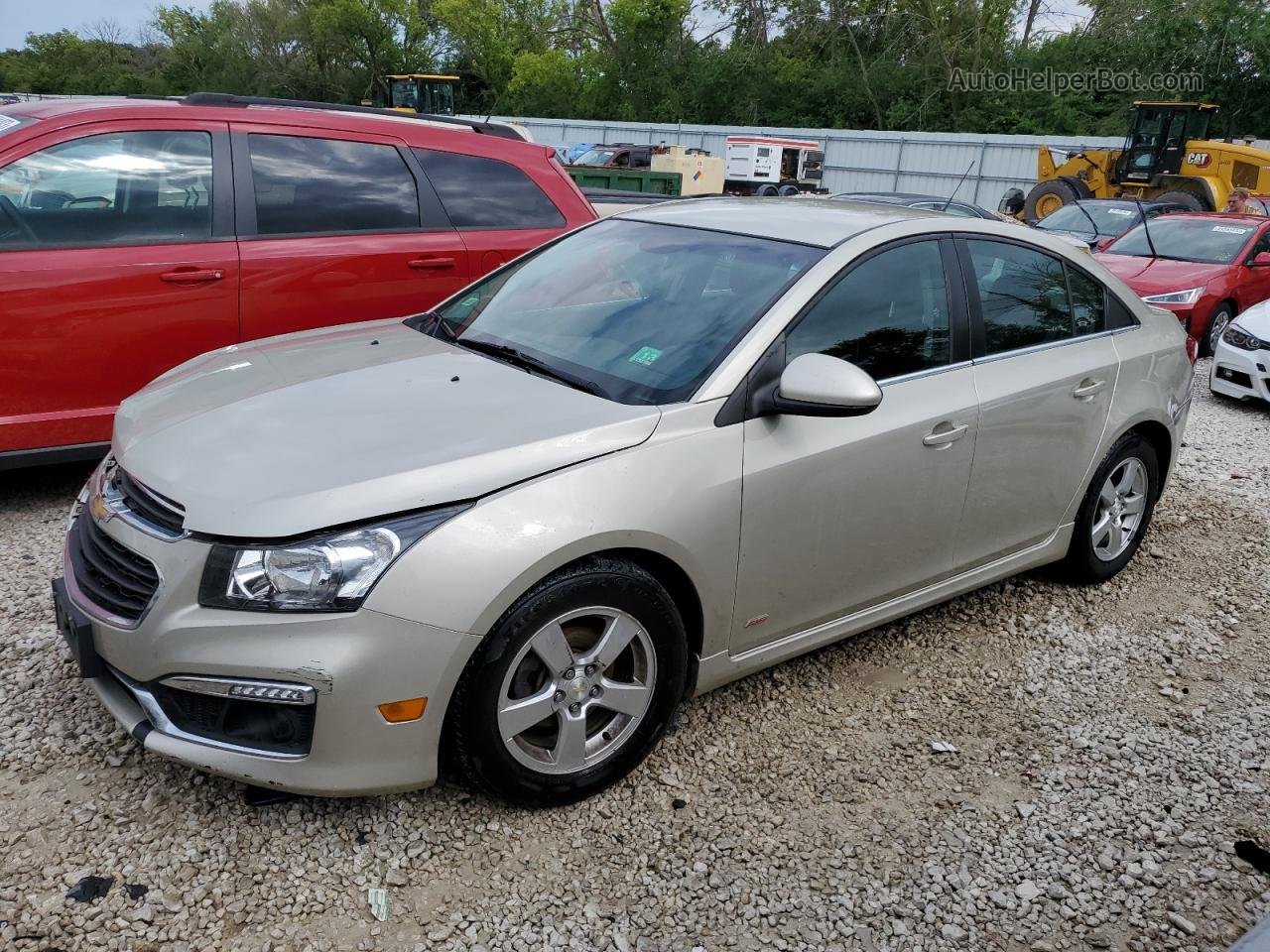 2015 Chevrolet Cruze Lt Beige vin: 1G1PC5SBXF7215380