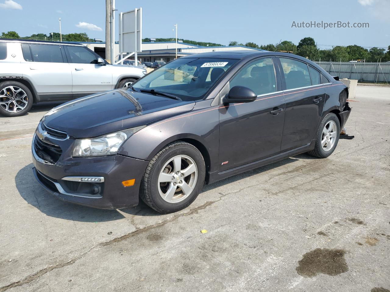 2015 Chevrolet Cruze Lt Charcoal vin: 1G1PC5SBXF7234334