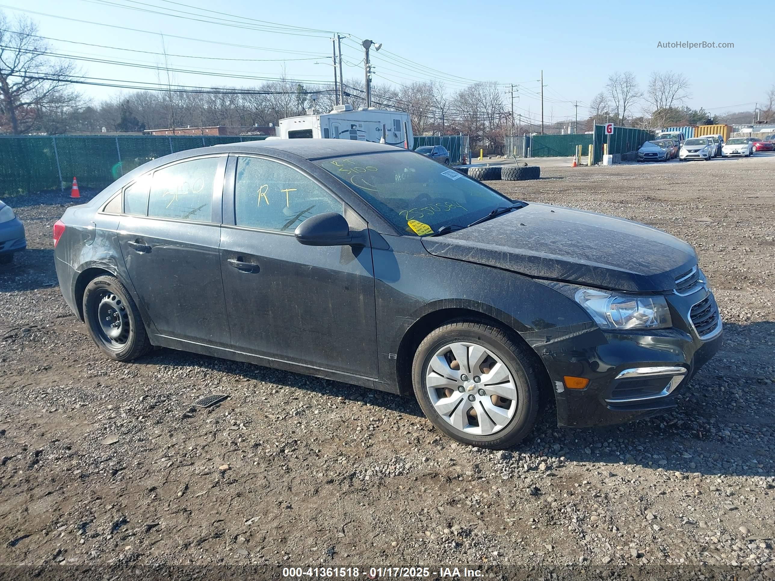 2016 Chevrolet Cruze Limited Ls Auto Black vin: 1G1PC5SG8G7222602