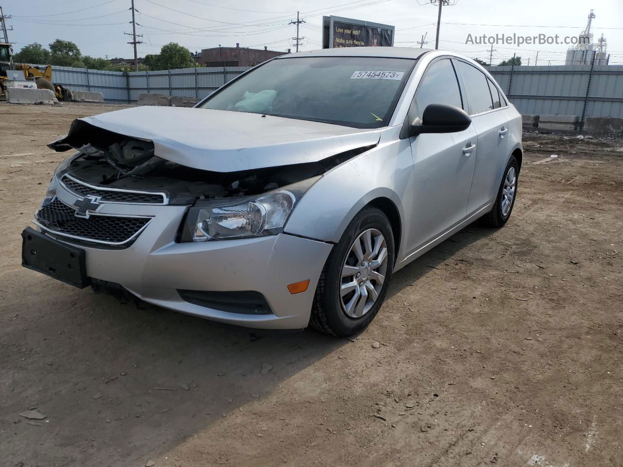 2012 Chevrolet Cruze Ls Silver vin: 1G1PC5SH0C7216585