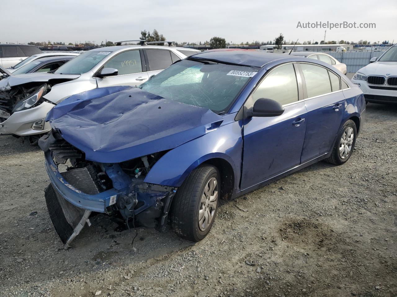 2012 Chevrolet Cruze Ls Blue vin: 1G1PC5SH1C7160236