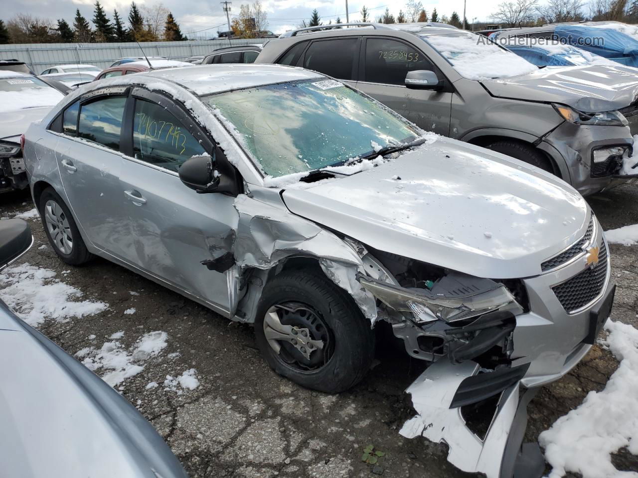 2012 Chevrolet Cruze Ls Silver vin: 1G1PC5SH2C7373325