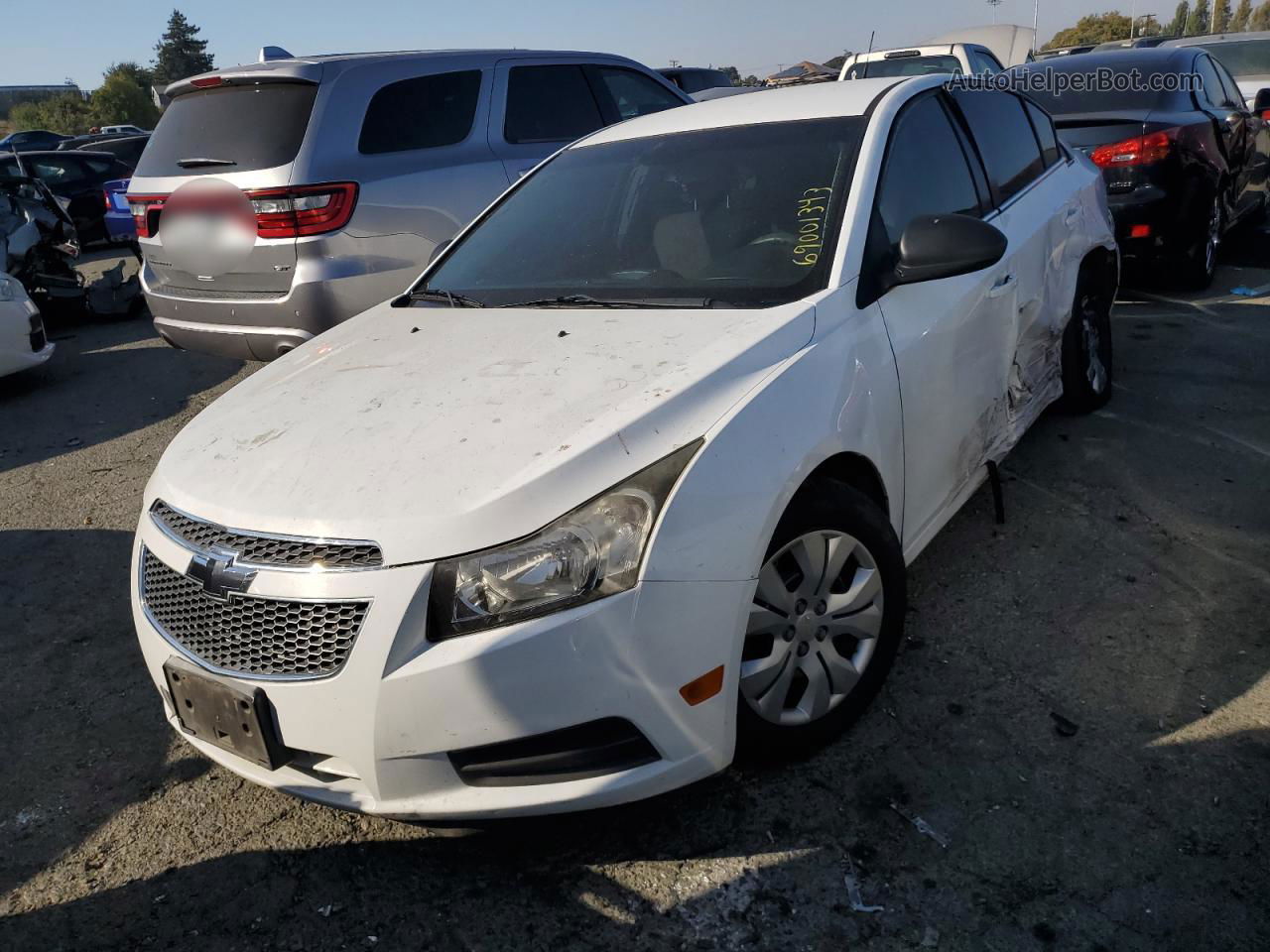 2012 Chevrolet Cruze Ls White vin: 1G1PC5SH2C7391016