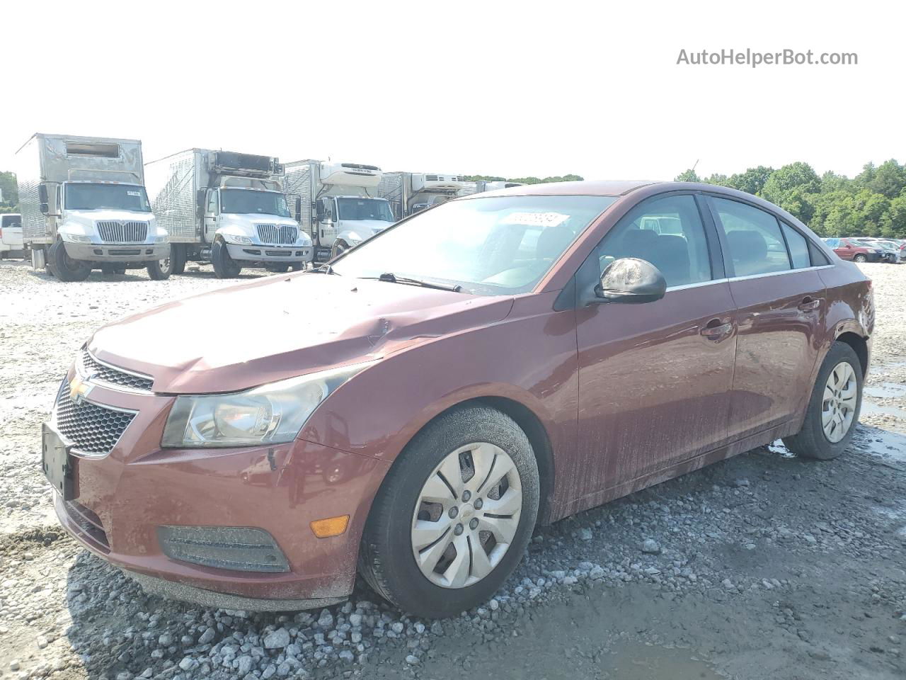 2012 Chevrolet Cruze Ls Brown vin: 1G1PC5SH3C7237446