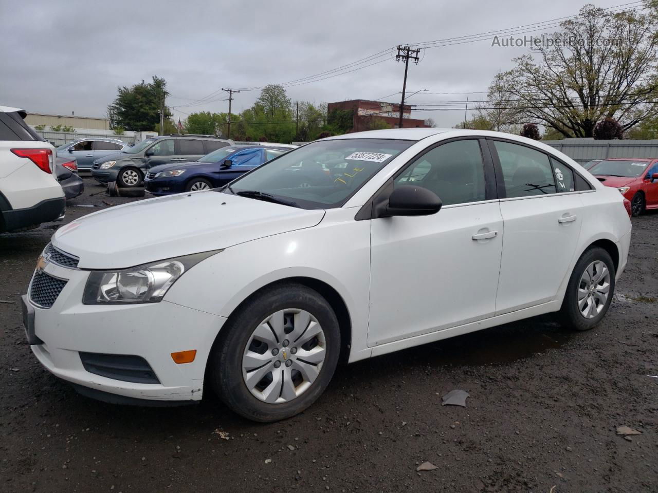 2012 Chevrolet Cruze Ls White vin: 1G1PC5SH3C7400614