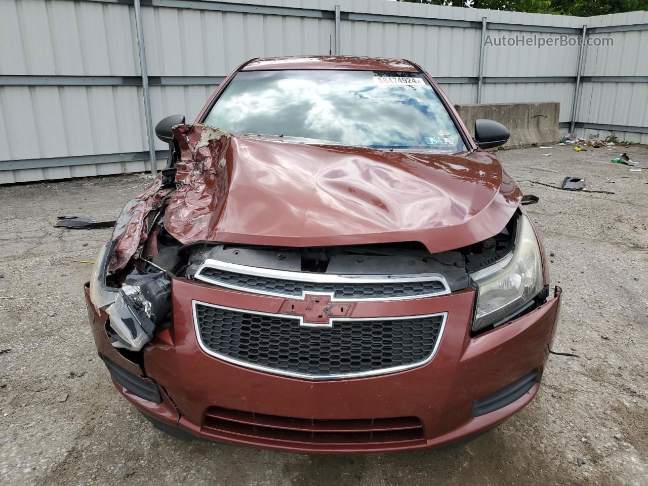 2012 Chevrolet Cruze Ls Brown vin: 1G1PC5SH4C7287949