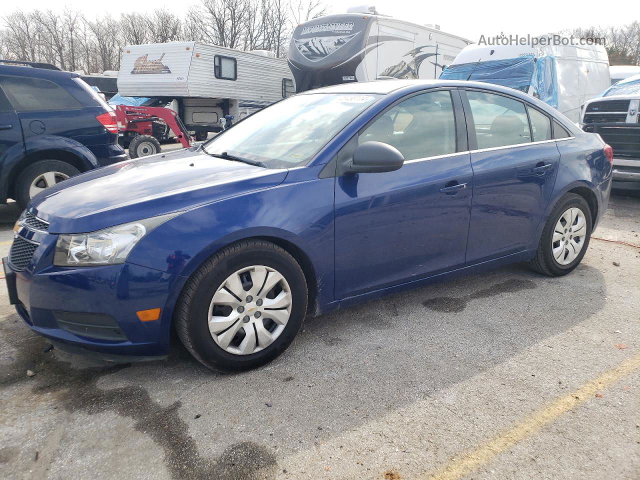 2012 Chevrolet Cruze Ls Blue vin: 1G1PC5SH5C7265460