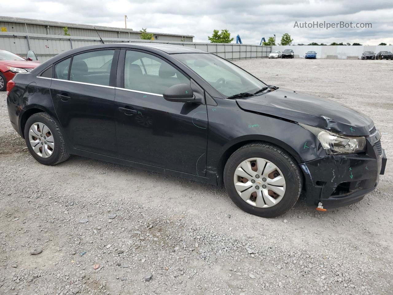 2012 Chevrolet Cruze Ls Black vin: 1G1PC5SH7C7191927