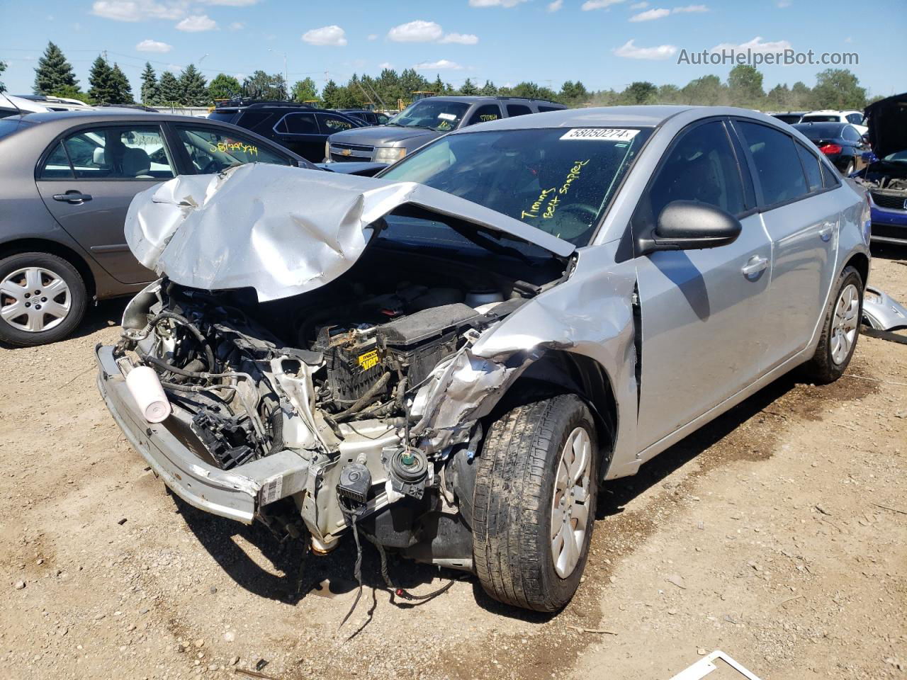 2016 Chevrolet Cruze Limited Ls Silver vin: 1G1PC5SH8G7173572