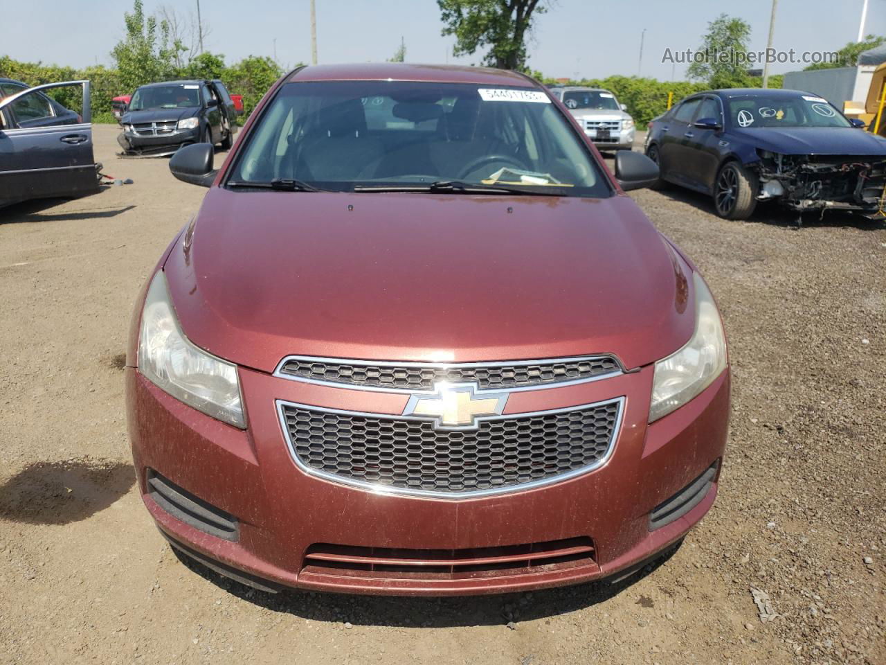 2012 Chevrolet Cruze Ls Maroon vin: 1G1PC5SH9C7190200