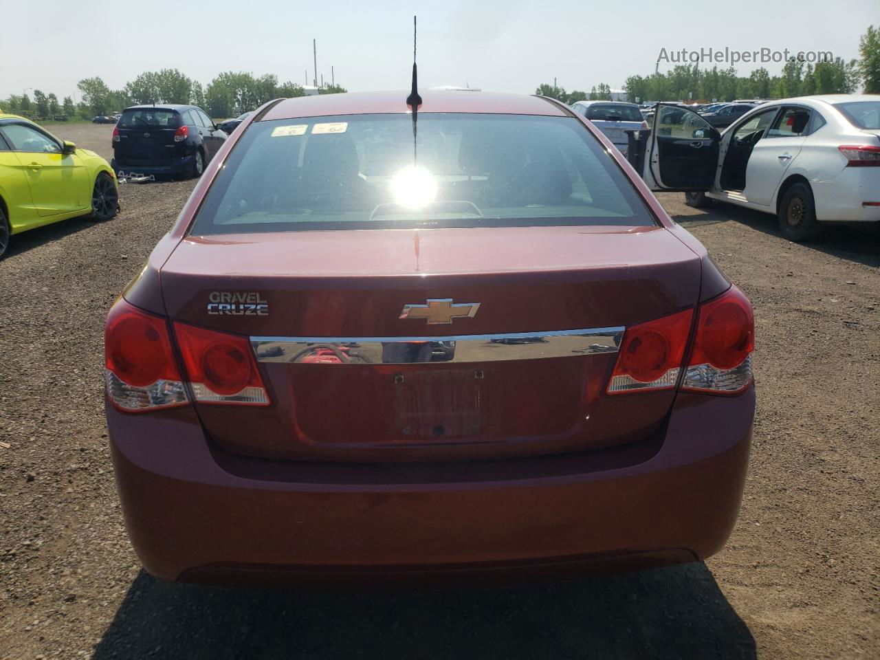 2012 Chevrolet Cruze Ls Maroon vin: 1G1PC5SH9C7190200