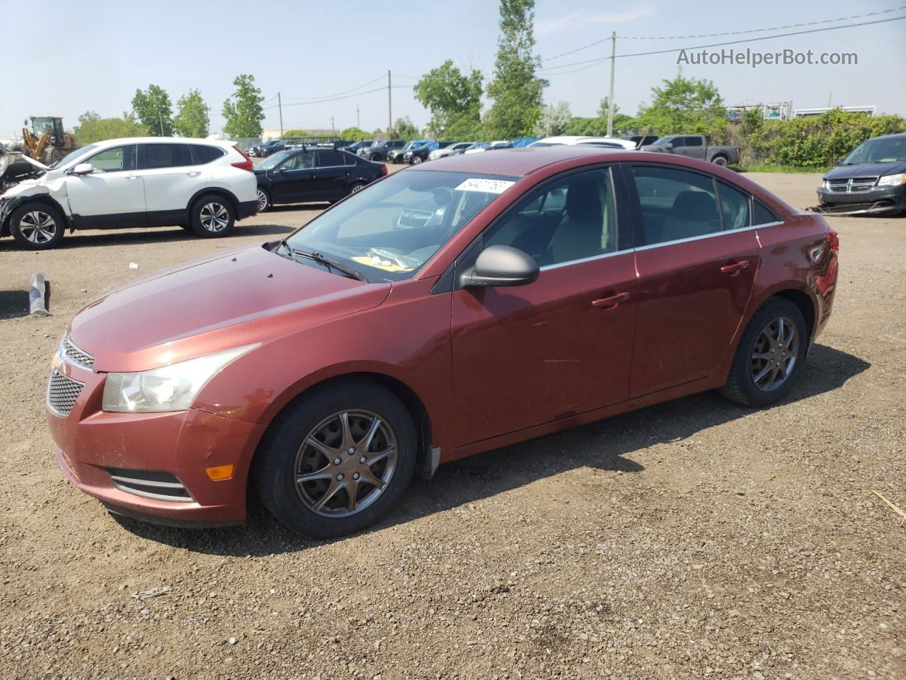 2012 Chevrolet Cruze Ls Maroon vin: 1G1PC5SH9C7190200