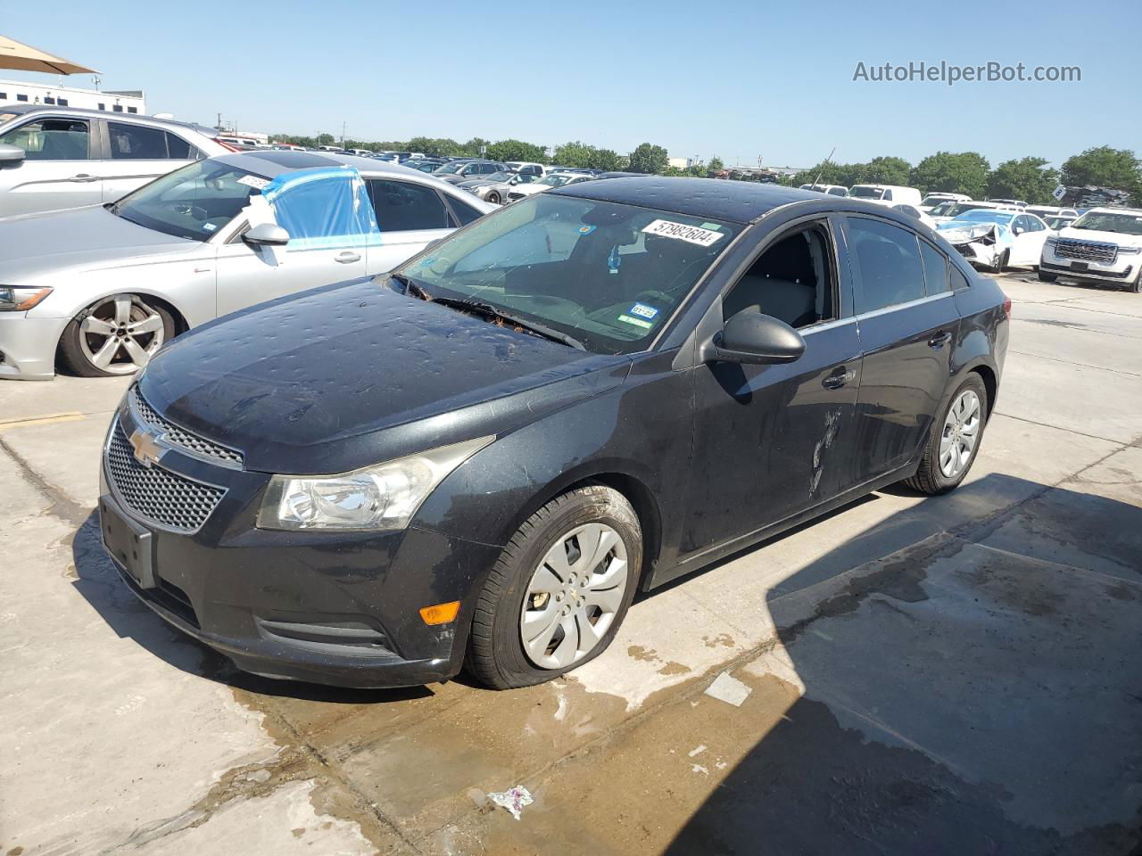 2012 Chevrolet Cruze Ls Black vin: 1G1PC5SH9C7405591